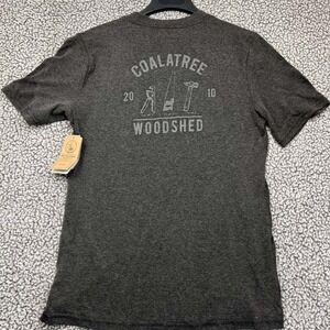 Coala Tree Organics Shirt Men Medium Gray Woodshed Short Sleeve Crew‎ Neck New